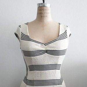 Anthropologie Textured Puplum Top